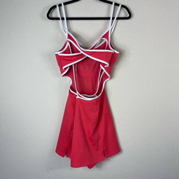 Free People Movement One More Serve Tennis Mini Dress Strappy Cutout Size L - Picture 4 of 11